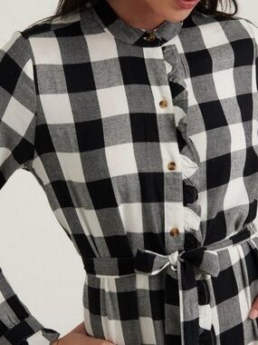 Lucky Brand Black and White Buffalo Check Shirt